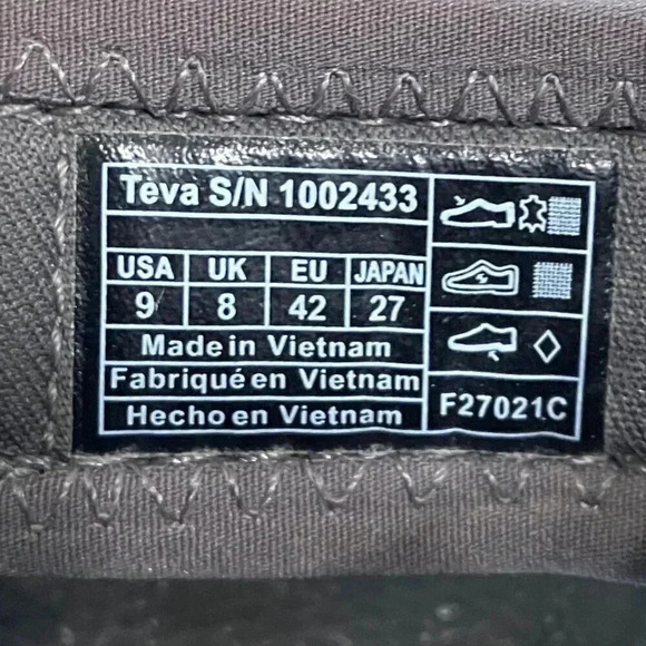 Teva Mens Hudson Adjustable Hiking Bungee Cord Trail Sandals Size 9 Brown AN GDD main image 8